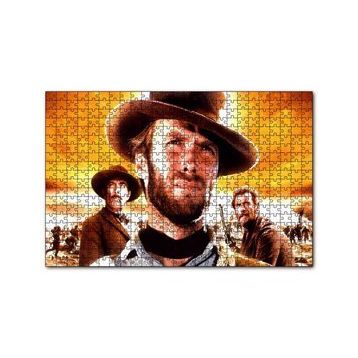 Cakapuzzle Clint Eastwood İyi Kötü Çirkin 120 Parça Ahşap Puzzle