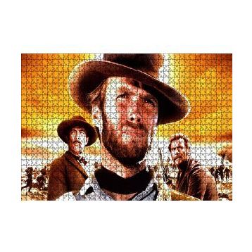 Cakapuzzle Clint Eastwood İyi Kötü Çirkin 120 Parça Ahşap Puzzle