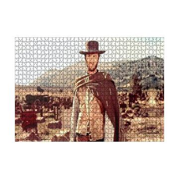 Cakapuzzle Clint Eastwood İyi Kötü Çirkin 120 Parça Ahşap Puzzle