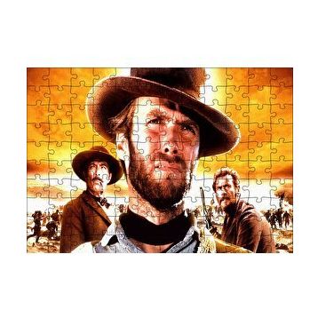 Cakapuzzle Clint Eastwood İyi Kötü Çirkin 120 Parça Ahşap Puzzle