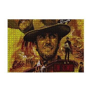 Cakapuzzle Clint Eastwood Kompozisyon 120 Parça Ahşap Puzzle
