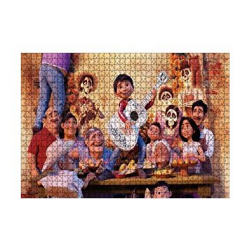 Cakapuzzle Coco Pixar Masada Gitar Çalıyor 120 Parça Ahşap Puzzle