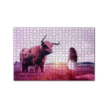 Cakapuzzle Çocuk ve Boğa 120 Parça Ahşap Puzzle