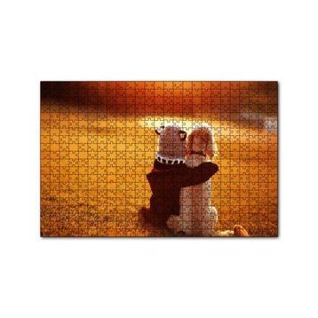 Cakapuzzle Çocuk ve Köpek Best Friends 120 Parça Ahşap Puzzle