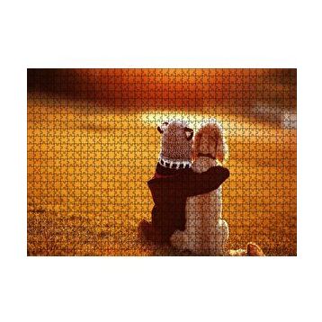 Cakapuzzle Çocuk ve Köpek Best Friends 120 Parça Ahşap Puzzle