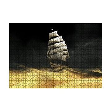 Cakapuzzle Çöl Kum Filmler Sanat Eseri Yelkenli Gemi 120 Parça Ahşap Puzzle