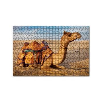 Cakapuzzle Çöl Kumlarına Çökmüş Deve 120 Parça Ahşap Puzzle