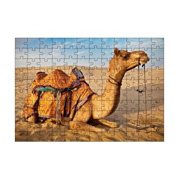 Cakapuzzle Çöl Kumlarına Çökmüş Deve 120 Parça Ahşap Puzzle