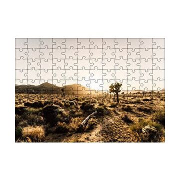 Cakapuzzle Çölde Gündoğumu Otlar ve Kaktüsler 120 Parça Ahşap Puzzle