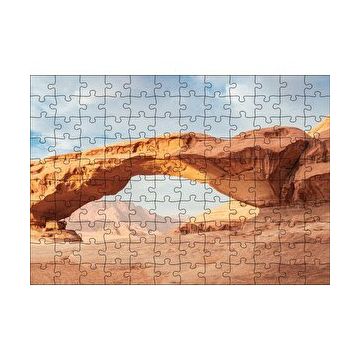 Cakapuzzle Çölde Kayaların Oluşturduğu Doğal Geçit 120 Parça Ahşap Puzzle