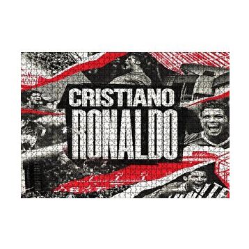 Cakapuzzle Cristiano Ronaldo Büyük Yazı ve Kompozisyon 120 Parça Ahşap Puzzle