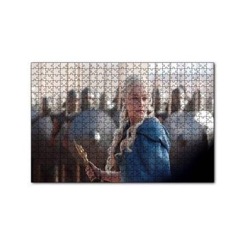 Cakapuzzle Daenerys Targaryen ve Askerler 120 Parça Ahşap Puzzle