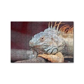 Cakapuzzle Dal Üzerinde Dinlenen Dev Kertenkele 120 Parça Ahşap Puzzle