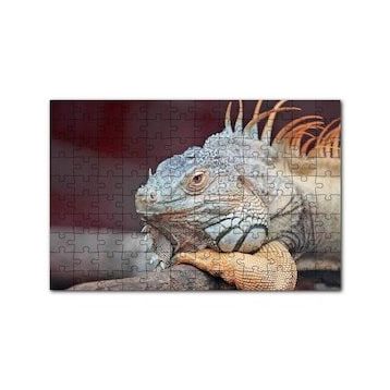 Cakapuzzle Dal Üzerinde Dinlenen Dev Kertenkele 120 Parça Ahşap Puzzle