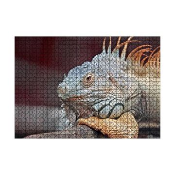 Cakapuzzle Dal Üzerinde Dinlenen Dev Kertenkele 120 Parça Ahşap Puzzle