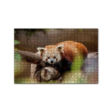 Cakapuzzle Dalda Dinlenen Kızıl Panda 120 Parça Ahşap Puzzle