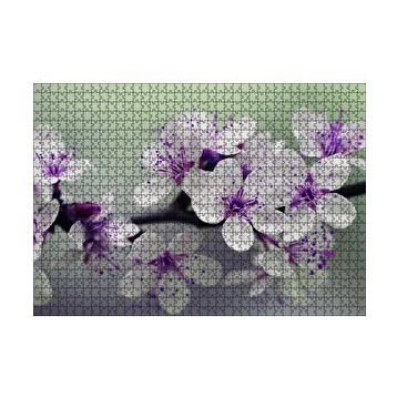 Cakapuzzle Dalda Kiraz Çiçekleri 120 Parça Ahşap Puzzle