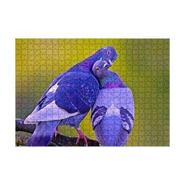 Cakapuzzle Dalda Sarılan İki Güvercin 120 Parça Ahşap Puzzle