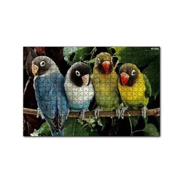 Cakapuzzle Dalda Sevda Papağanları 120 Parça Ahşap Puzzle