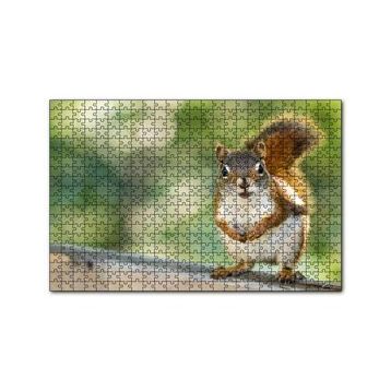 Cakapuzzle Daldaki Sevimli Küçük Sincap 120 Parça Ahşap Puzzle