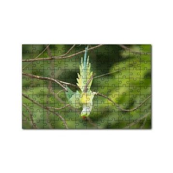 Cakapuzzle Daldan Aşağı Uçan Sarı Yeşil Papağan 120 Parça Ahşap Puzzle