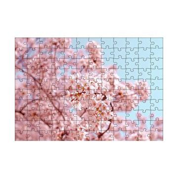 Cakapuzzle Dallarda Kiraz Çiçekleri 120 Parça Ahşap Puzzle