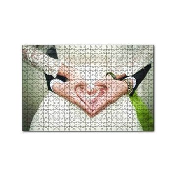 Cakapuzzle Damat Gelin Kalpli Eller 120 Parça Ahşap Puzzle