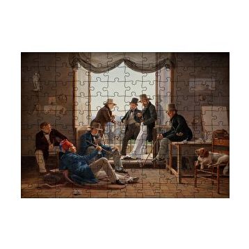 Cakapuzzle Danimarkalı Sanatçılar Romada 120 Parça Ahşap Puzzle