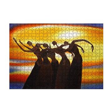 Cakapuzzle Dans Eden Afrikalı Kadınlar 120 Parça Ahşap Puzzle