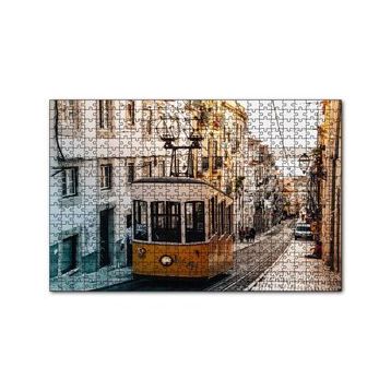 Cakapuzzle Dar Sokaktaki Tramvay 120 Parça Ahşap Puzzle