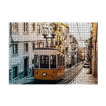 Cakapuzzle Dar Sokaktaki Tramvay 120 Parça Ahşap Puzzle
