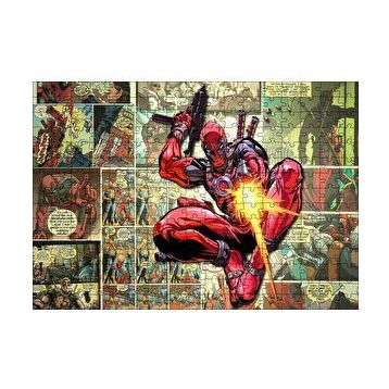 Cakapuzzle Deadpool Çizgi Roman Görseli 120 Parça Ahşap Puzzle