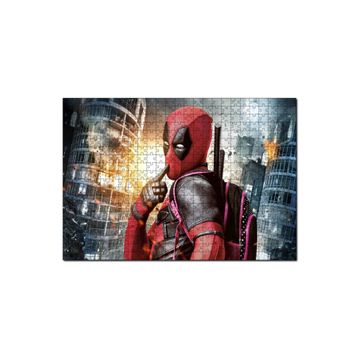 Cakapuzzle Deadpool Hayret Süper Kahraman Çizgi Roman Görseli 120 Parça Ahşap Puzzle