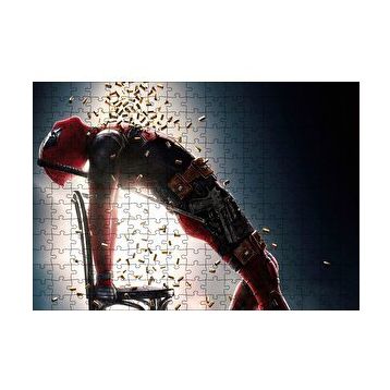 Cakapuzzle Deadpool ve Boş Kovanlar 120 Parça Ahşap Puzzle