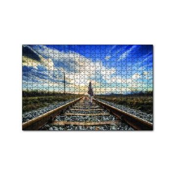 Cakapuzzle Demir Yolu Kız 120 Parça Ahşap Puzzle