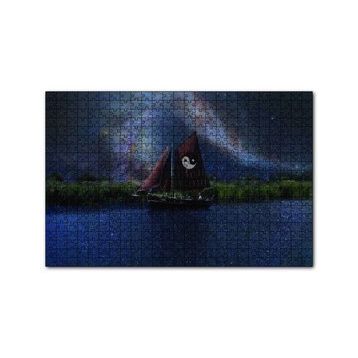 Cakapuzzle Denge İşaretli Yelkenli Gemi 120 Parça Ahşap Puzzle