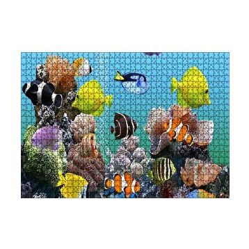 Cakapuzzle Deniz Akvaryumu ve Rengarenk Balıklar 120 Parça Ahşap Puzzle