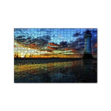 Cakapuzzle Deniz Feneri Liman 120 Parça Ahşap Puzzle