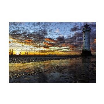 Cakapuzzle Deniz Feneri Liman 120 Parça Ahşap Puzzle