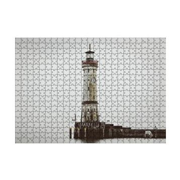 Cakapuzzle Deniz Feneri ve Sisli Deniz 120 Parça Ahşap Puzzle