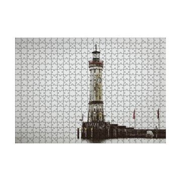 Cakapuzzle Deniz Feneri ve Sisli Deniz 120 Parça Ahşap Puzzle