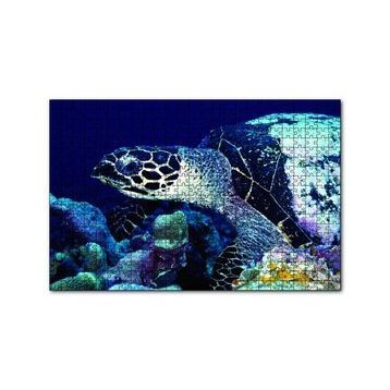 Cakapuzzle Deniz Kaplumbağa 120 Parça Ahşap Puzzle