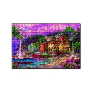 Cakapuzzle Deniz Kıyısında Yaşam Ev 120 Parça Ahşap Puzzle