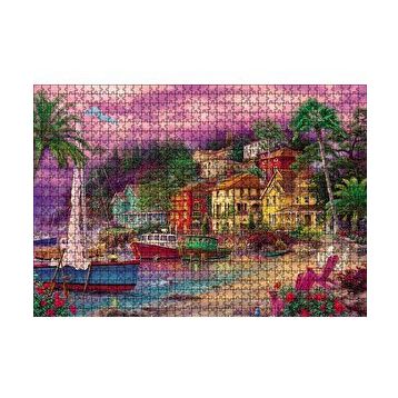 Cakapuzzle Deniz Kıyısında Yaşam Ev 120 Parça Ahşap Puzzle