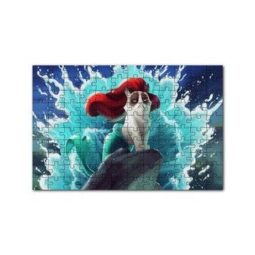 Cakapuzzle Deniz Kızı Kedisi Animasyon Görseli 120 Parça Ahşap Puzzle
