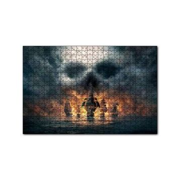Cakapuzzle Deniz Savaşı Alevler İçinde Gemiler 120 Parça Ahşap Puzzle