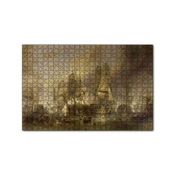 Cakapuzzle Deniz Savaşında Kalyonlar 120 Parça Ahşap Puzzle
