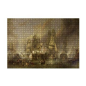 Cakapuzzle Deniz Savaşında Kalyonlar 120 Parça Ahşap Puzzle