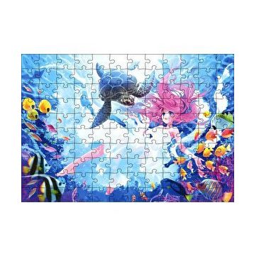 Cakapuzzle Denizaltı Prensesi 120 Parça Ahşap Puzzle