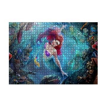 Cakapuzzle Derinliklerden Yükselen Deniz Kızı 120 Parça Ahşap Puzzle